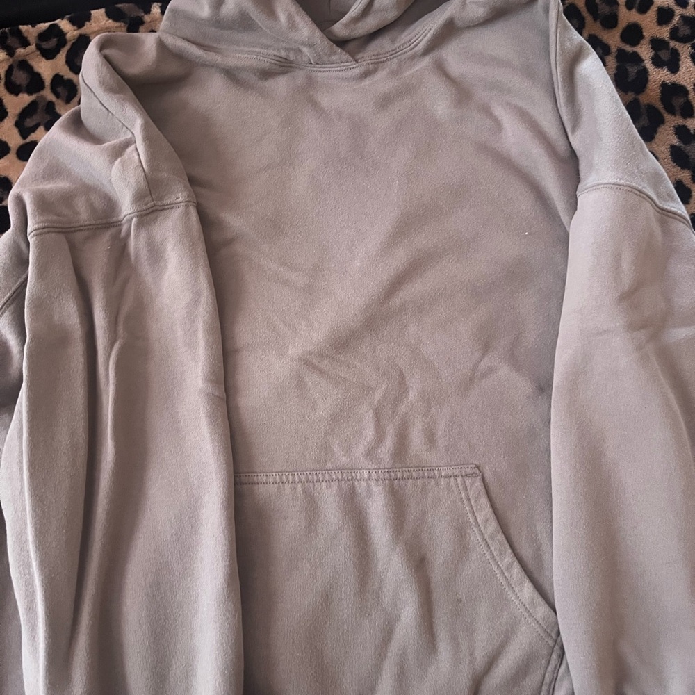 Hollister Men's Beige Hoodie